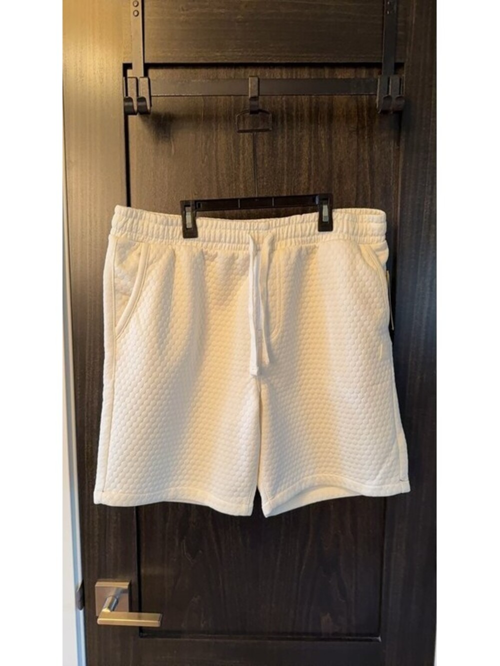Saints Studio Quilted White Men’s Shorts XL 0263